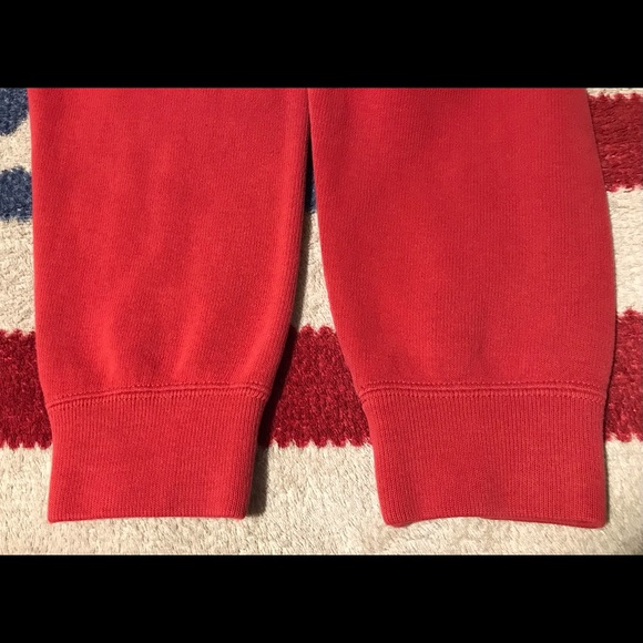 Vintage Polo Ralph Lauren Classic Red V Neck Sweater L p wing stadium rlpc Golf - Picture 8 of 10